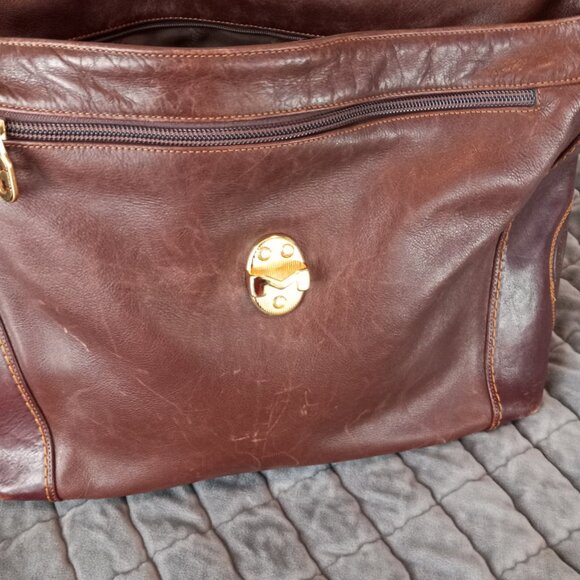 Marino Orlandi Brown Leather Shoulder bag - Picture 5 of 8